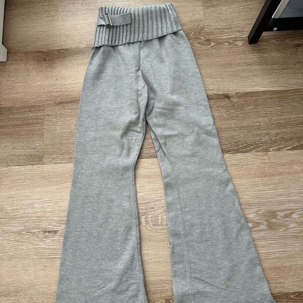 Gray Flared Bottoms